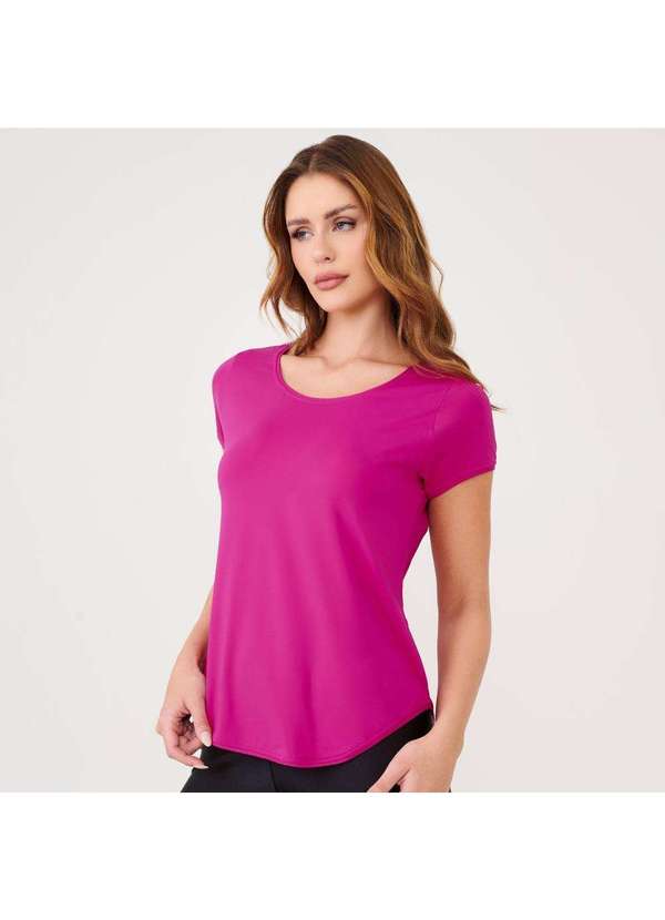 Donna Carioca - Camiseta Básica Pink Microfibra Rosa 4