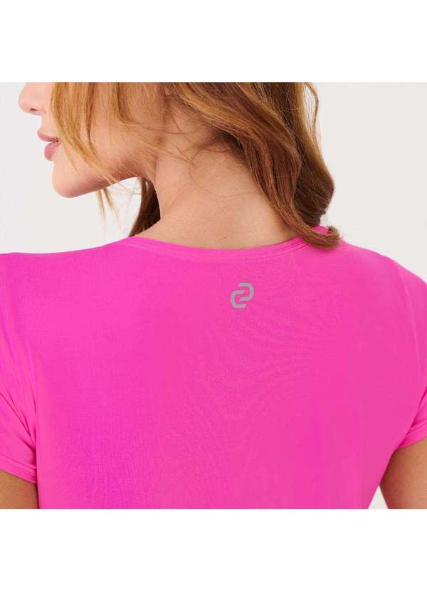 Donna Carioca - Camiseta Básica Rosa Pink Microfibra Rosa 3