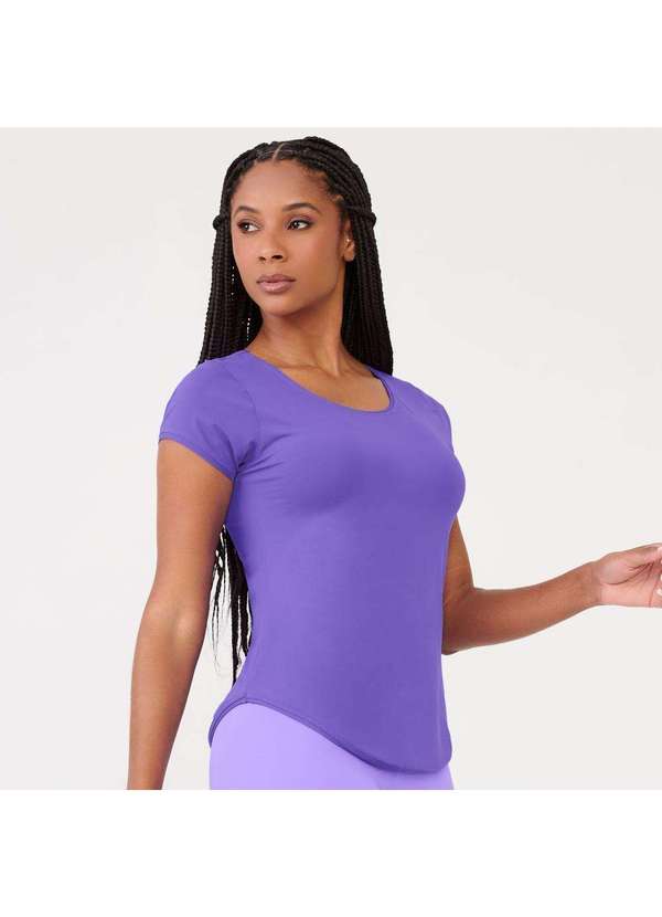 Donna Carioca - Camiseta Básica Roxo Grape Microfibra Roxo 3