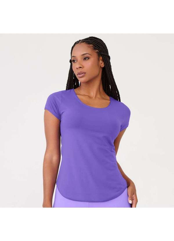Donna Carioca - Camiseta Básica Roxo Grape Microfibra Roxo 4