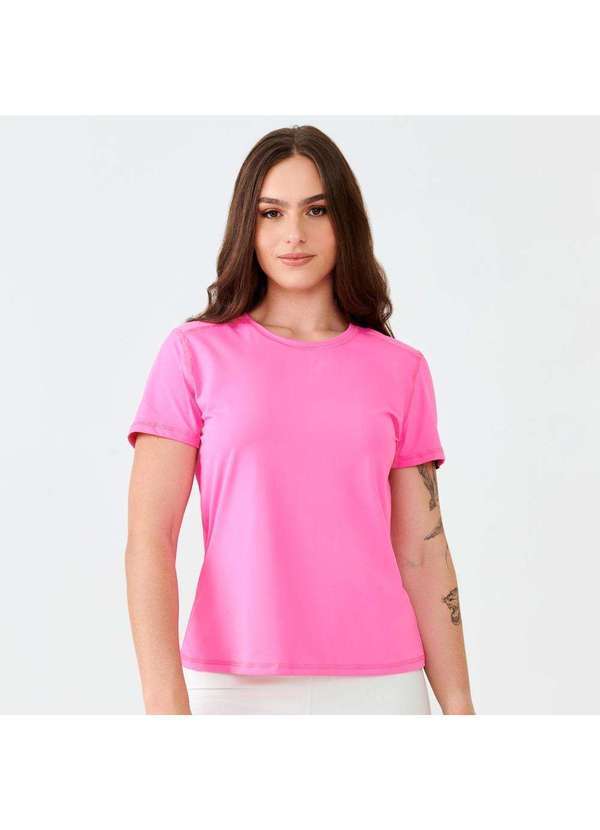 Donna Carioca - Camiseta com Costura Flat Seamer Rosa Cristal Poliamida Soft Rosa 4