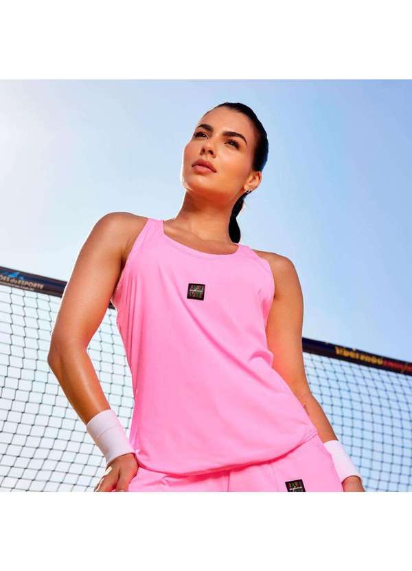 Donna Carioca - Regata Básica Rosa Confete Poliamida Soft Rosa 5