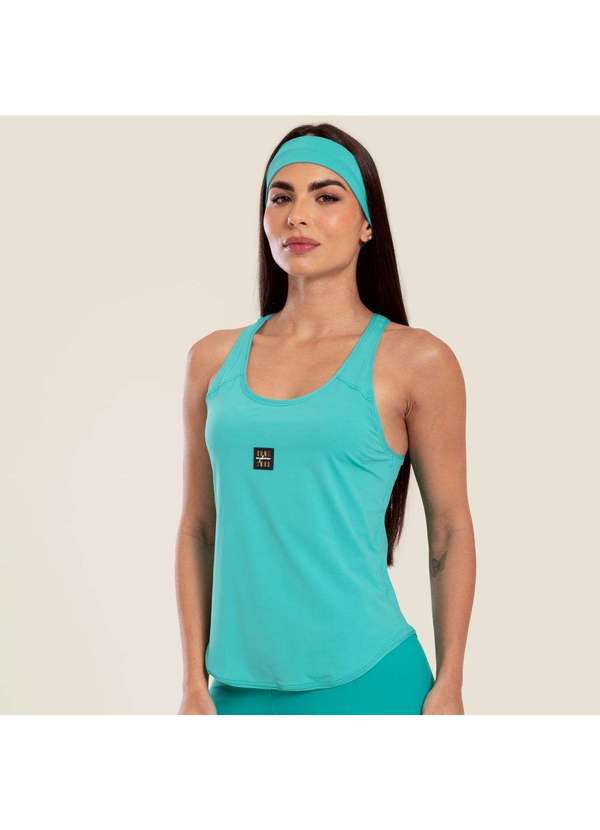 Donna Carioca - Regata Básica Verde Curaçau Poliamida Soft Verde 3