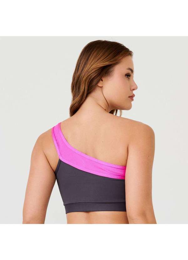 Donna Carioca - Top Confidence Cinza Carbox Poliamida com Bojo Cinza 2