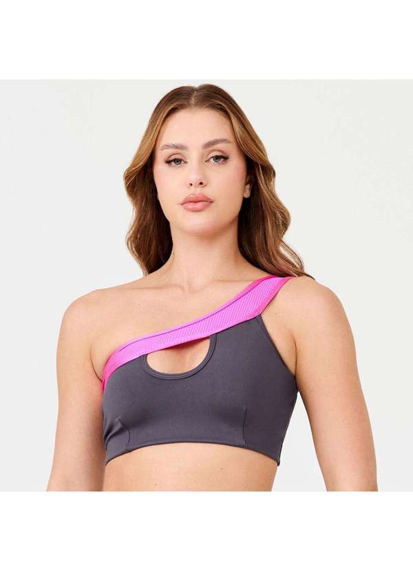 Donna Carioca - Top Confidence Cinza Carbox Poliamida com Bojo Cinza 3