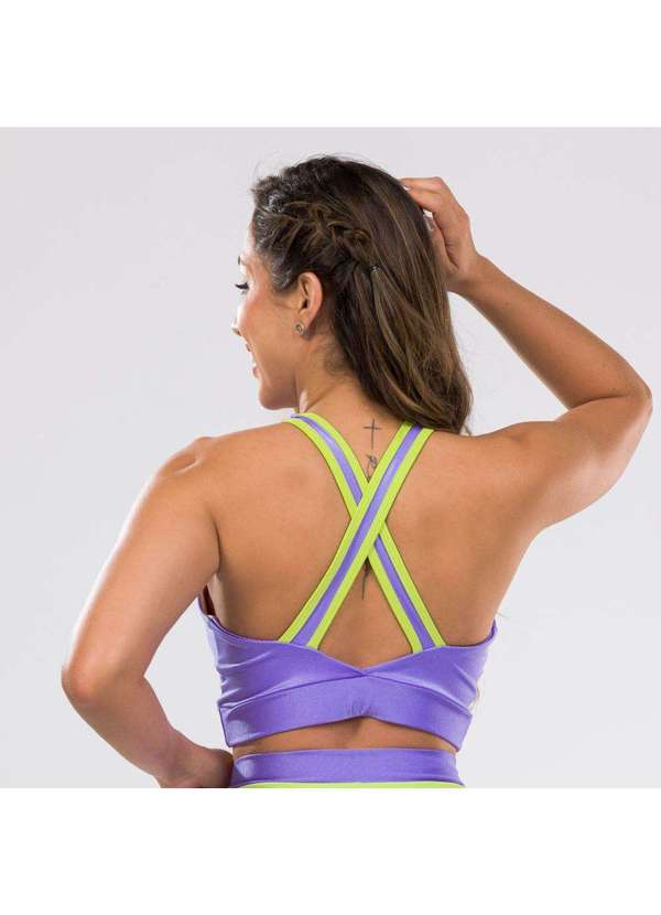 Donna Carioca - Top Decisive Lilás Lavanda Microcanelado com Bojo Lilás 4