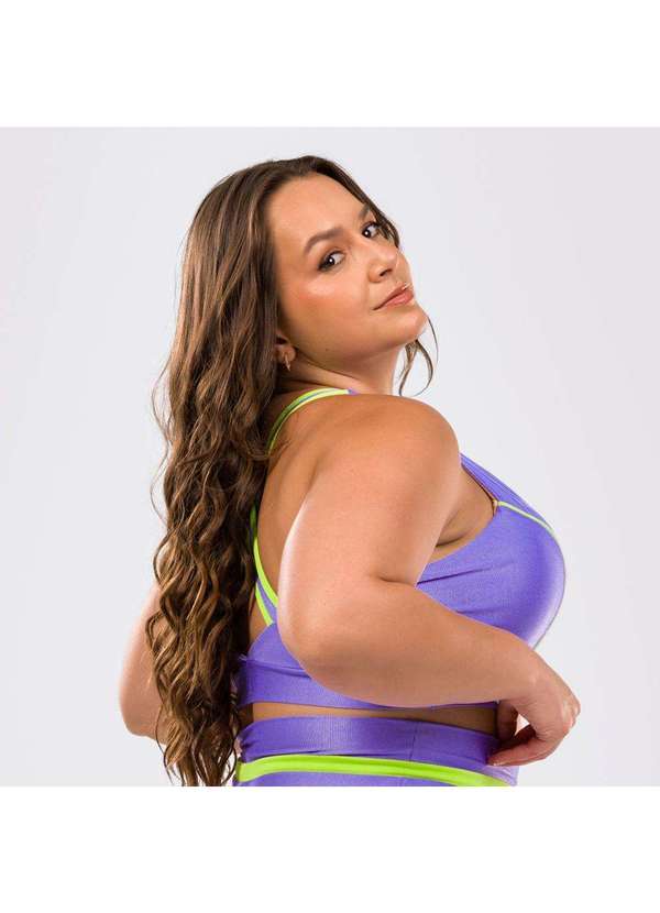 Donna Carioca - Top Decisive Lilás Lavanda Microcanelado com Bojo Lilás 6