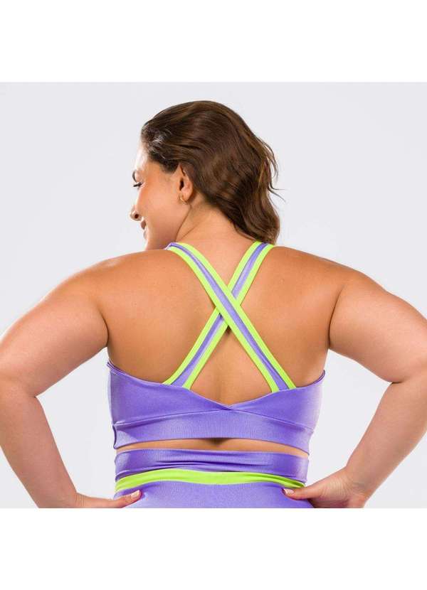 Donna Carioca - Top Decisive Lilás Lavanda Microcanelado com Bojo Lilás 8