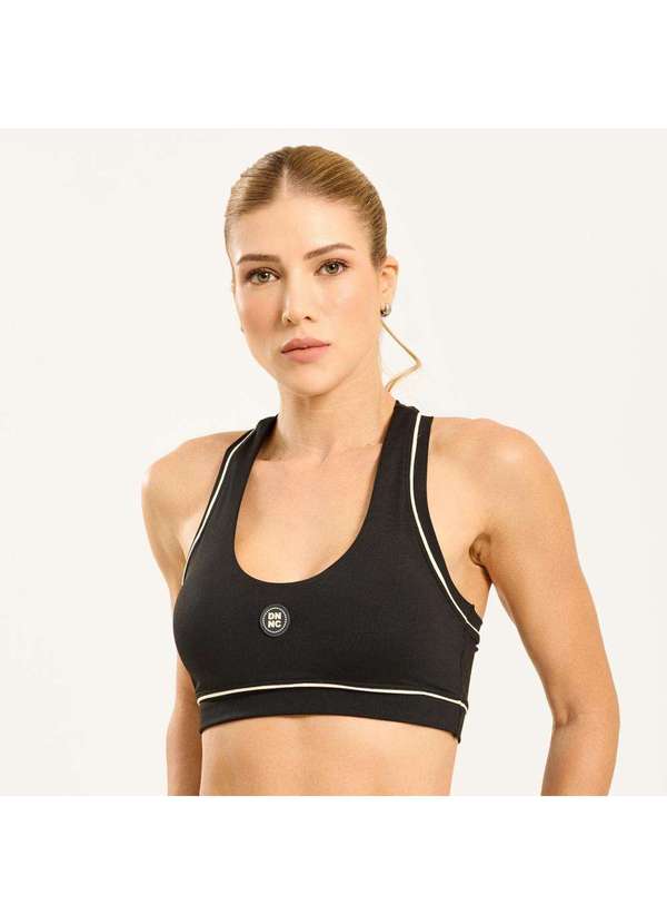 Donna Carioca - Top Extend Preto Poliamida com Bojo Preto