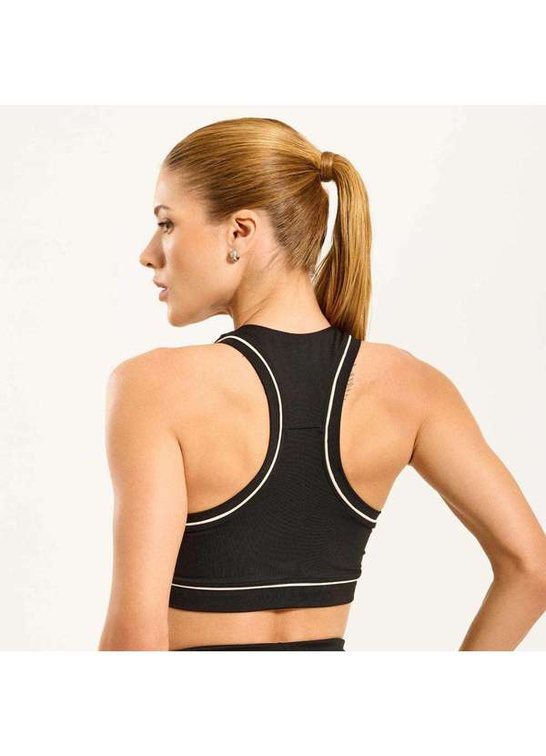 Donna Carioca - Top Extend Preto Poliamida com Bojo Preto 2