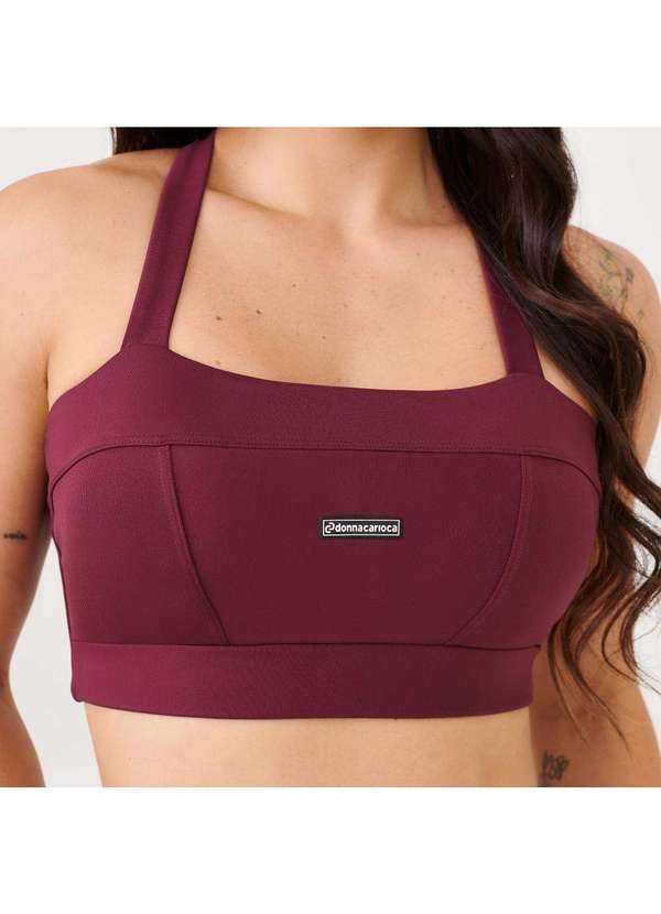 Donna Carioca - Top Faixa com Recortes Vinho Valentino Poliamida Vinho 3
