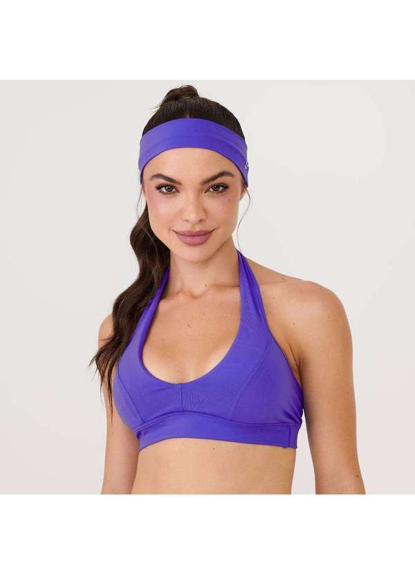 Donna Carioca - Top Frente Única Azul Cosmo Poliamida Soft Azul