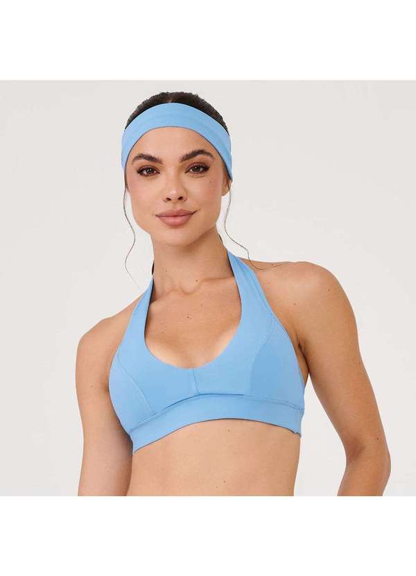 Donna Carioca - Top Frente Única Azul Poliamida Soft Azul