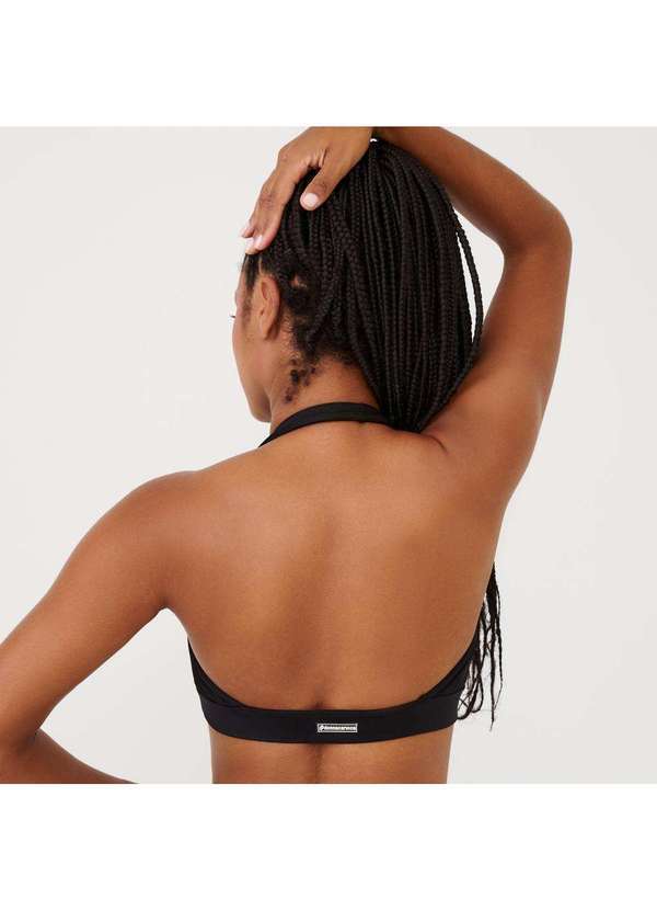 Donna Carioca - Top Frente Única Preto Poliamida com Bojo Preto 2