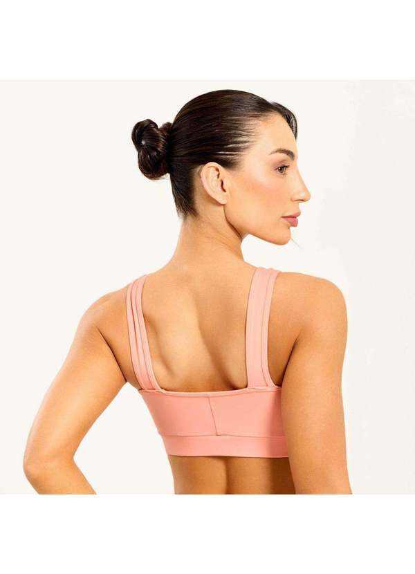 Donna Carioca - Top Trace Pêssego em Poliamida Laranja 2