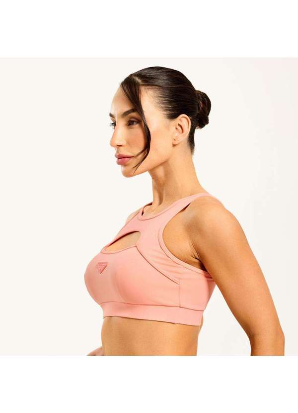 Donna Carioca - Top Trace Pêssego em Poliamida Laranja 3