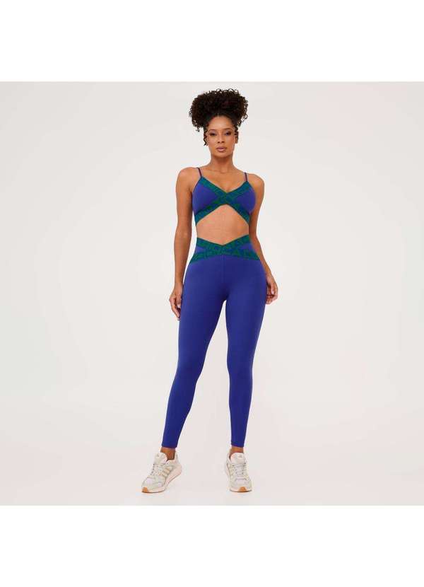 Donna Carioca - Legging Attack Azul Sublime Poliamida Azul 5