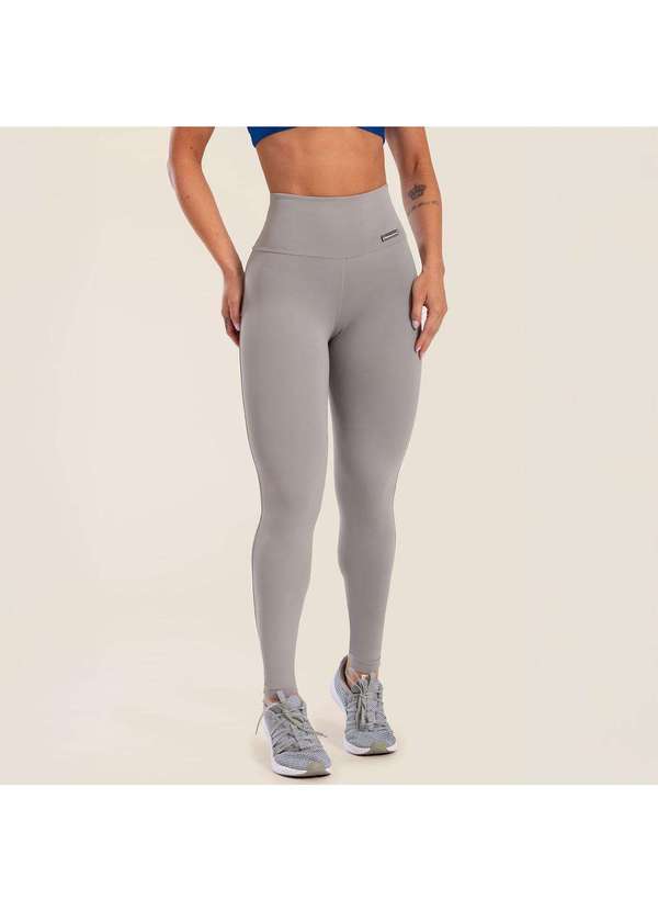 Donna Carioca - Legging Básica Cinza Clean Poliamida Cinza 3