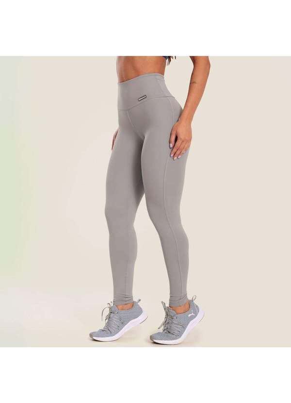 Donna Carioca - Legging Básica Cinza Clean Poliamida Cinza 4