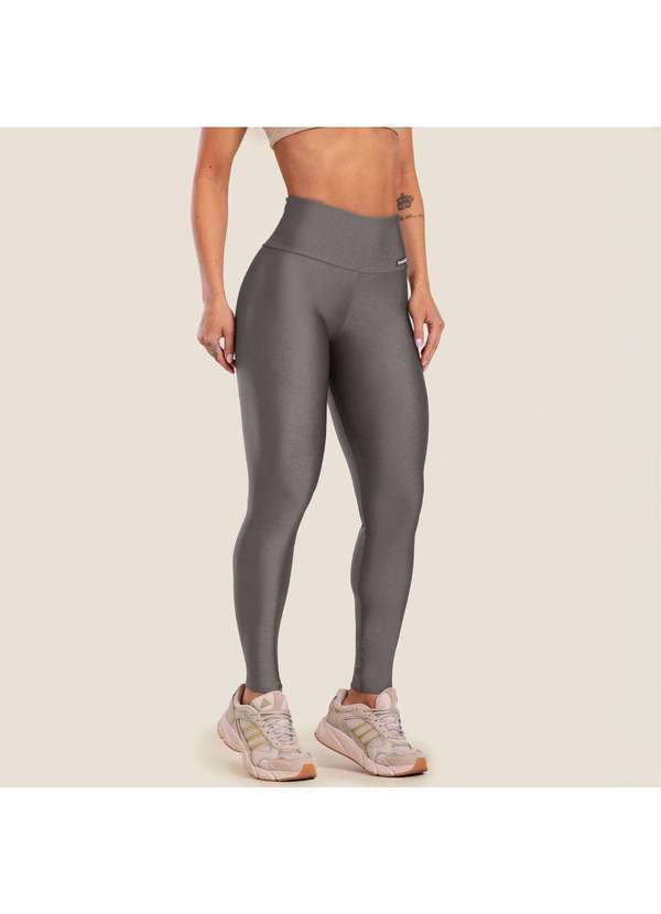 Donna Carioca - Legging Básica Cinza Platinada Cinza 4