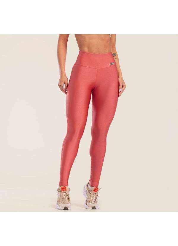 Donna Carioca - Legging Básica Madras Platinada Rosa 3