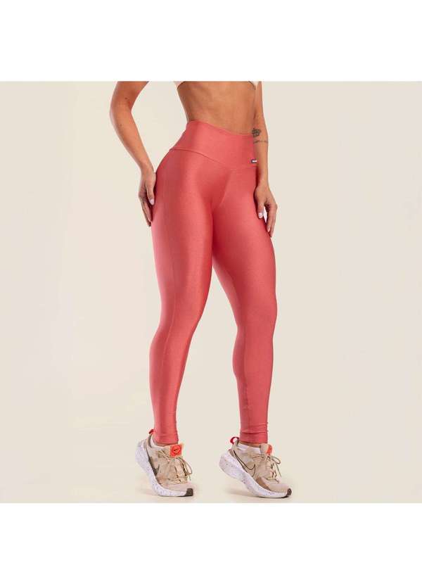 Donna Carioca - Legging Básica Madras Platinada Rosa 4