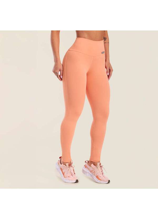 Donna Carioca - Legging Básica Pessego Poliamida Laranja 4