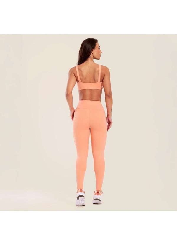Donna Carioca - Legging Básica Pessego Poliamida Laranja 6