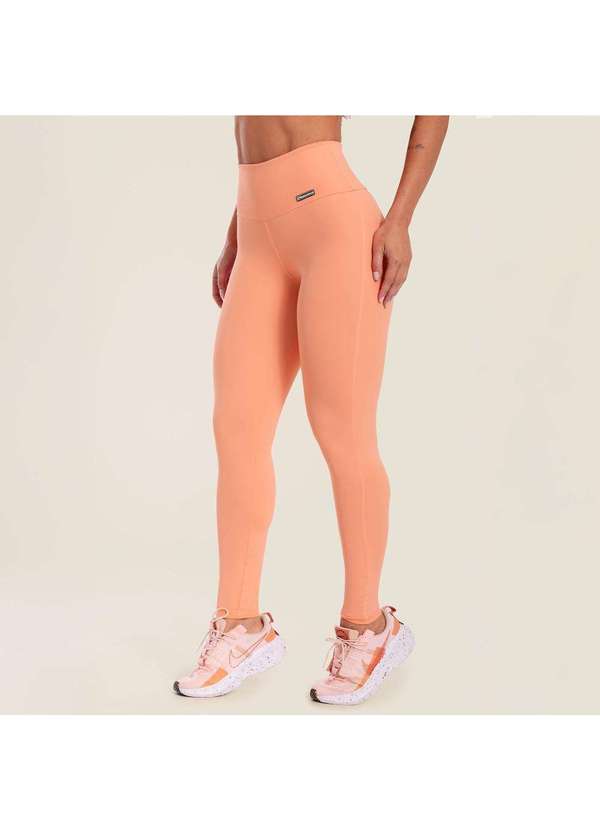 Donna Carioca - Legging Básica Pessego Poliamida Laranja 7