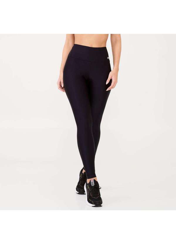 Donna Carioca - Legging Básica Preto Platinada Preto 3
