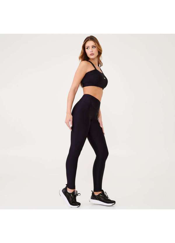 Donna Carioca - Legging Básica Preto Platinada Preto 8
