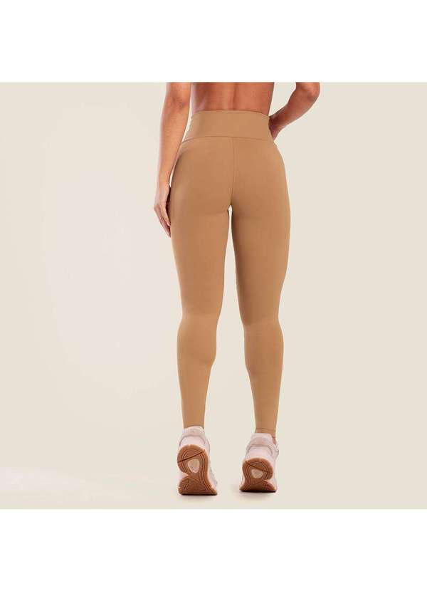 Donna Carioca - Legging Basics Bala Caramelo Poliamida Marrom 2