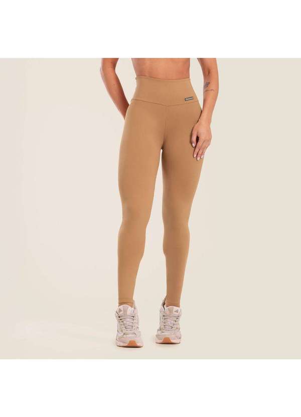 Donna Carioca - Legging Basics Bala Caramelo Poliamida Marrom 3