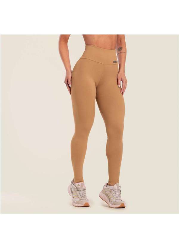 Donna Carioca - Legging Basics Bala Caramelo Poliamida Marrom 4