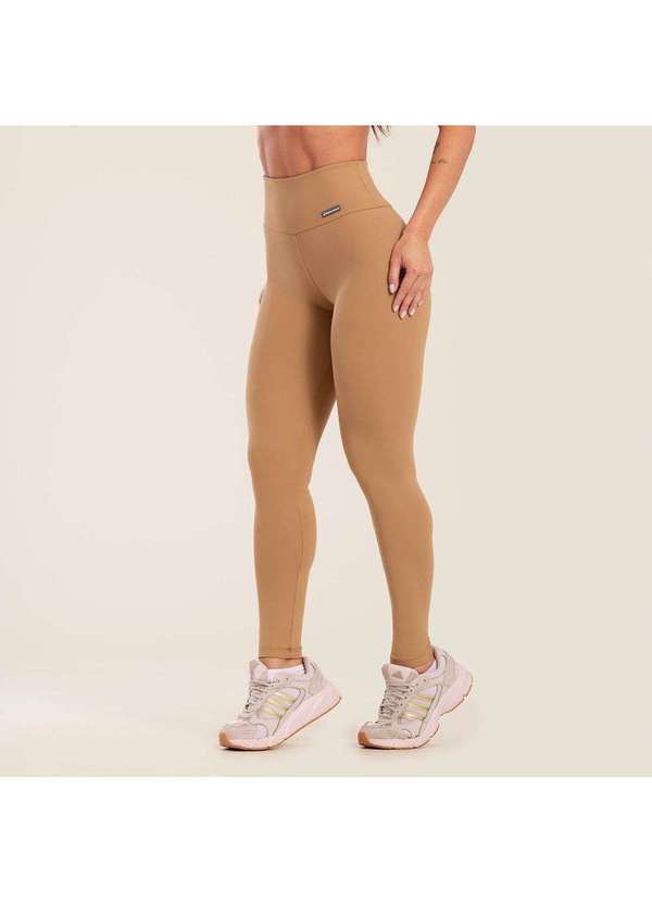 Donna Carioca - Legging Basics Bala Caramelo Poliamida Marrom 9