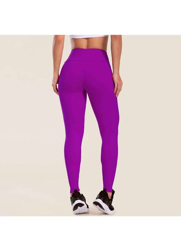 Donna Carioca - Legging Basics Flor Violeta em Poliamida Violeta 2