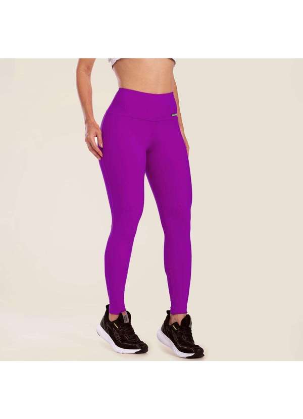 Donna Carioca - Legging Basics Flor Violeta em Poliamida Violeta 4
