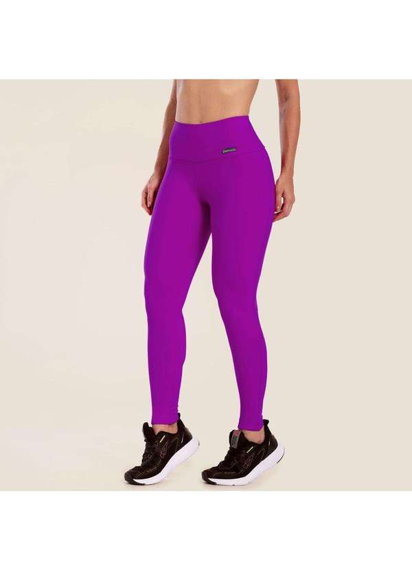 Donna Carioca - Legging Basics Flor Violeta em Poliamida Violeta 5