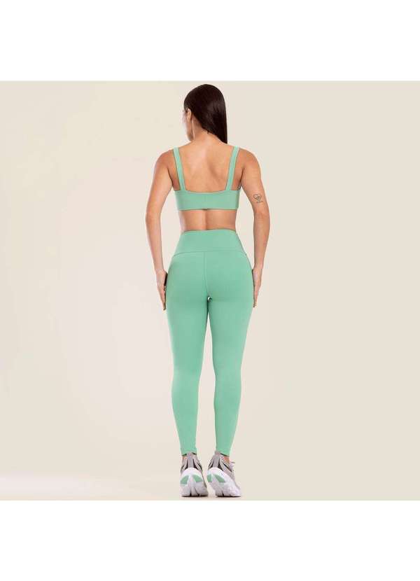 Donna Carioca - Legging Basics Green Frozen Poliamida Verde 4