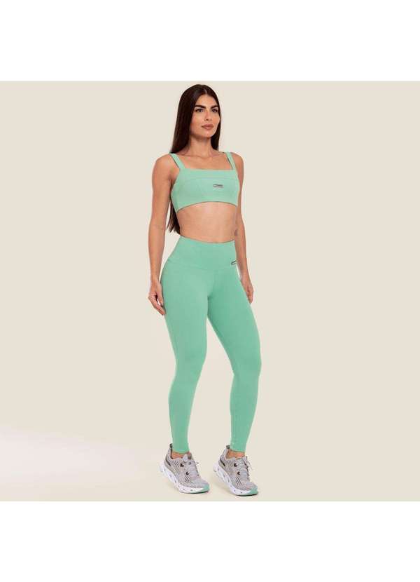 Donna Carioca - Legging Basics Green Frozen Poliamida Verde 5