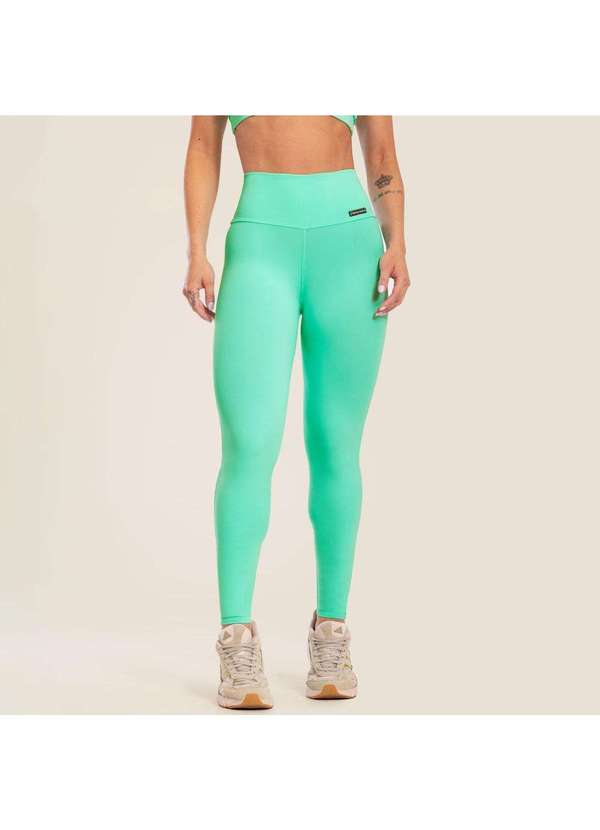 Donna Carioca - Legging Basics Verde Cavalleta Poliamida com Forro Verde 3