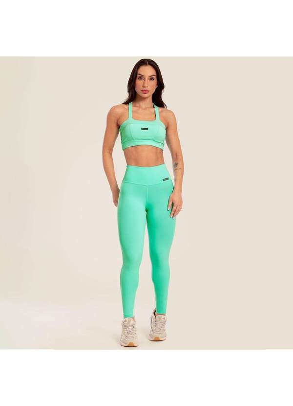Donna Carioca - Legging Basics Verde Cavalleta Poliamida com Forro Verde 6