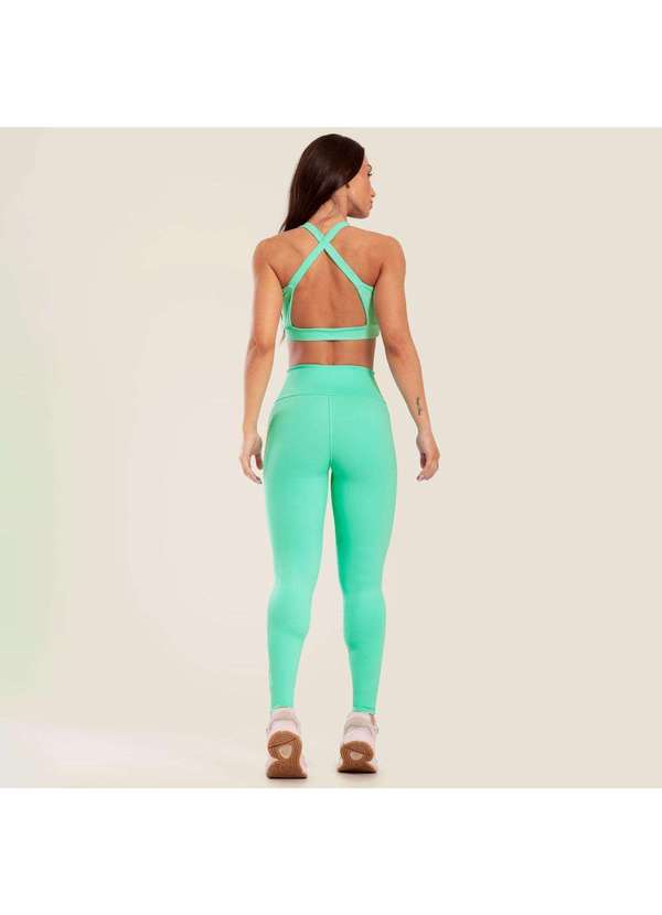 Donna Carioca - Legging Basics Verde Cavalleta Poliamida com Forro Verde 7