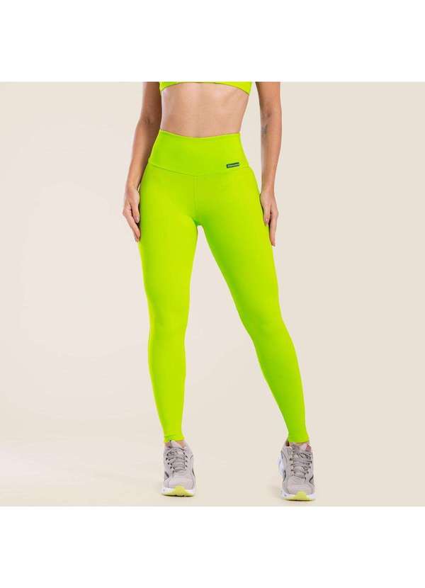 Donna Carioca - Legging Basics Verde Lima Poliamida com Forro Verde 3