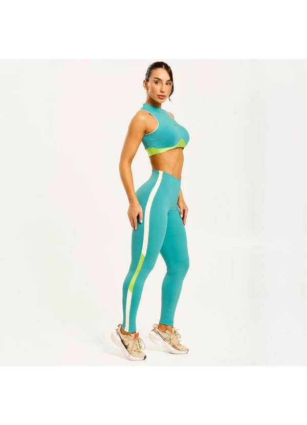Donna Carioca - Legging Crash Azul Piscine Poliamida Azul 4
