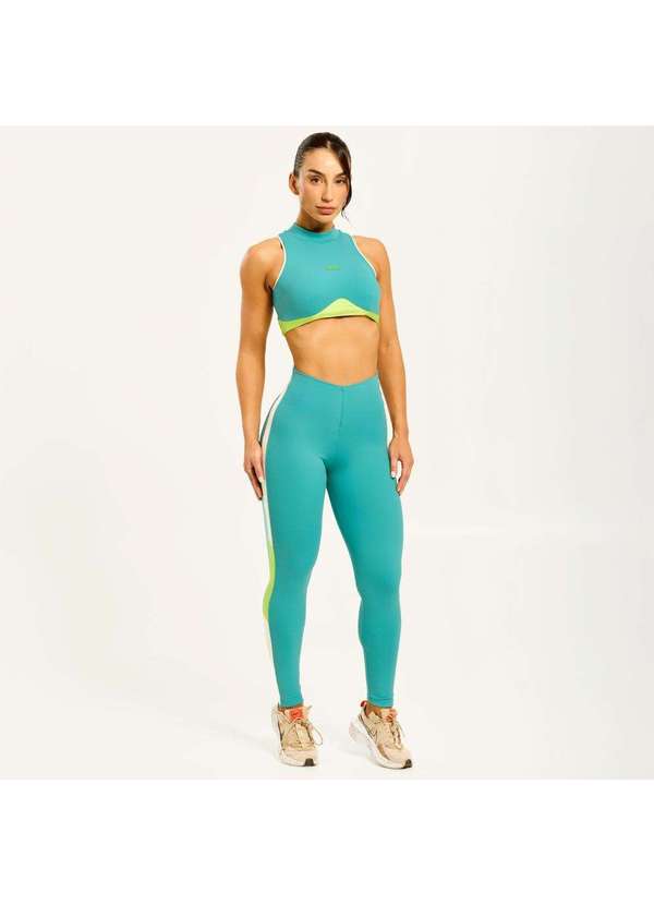 Donna Carioca - Legging Crash Azul Piscine Poliamida Azul 5