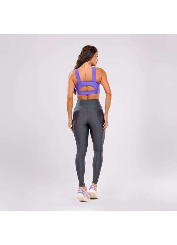 Donna Carioca - Legging Dopamine Cinza Clip Platinado com Estampa Emborrachada Cinza 12