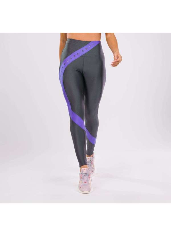 Donna Carioca - Legging Dopamine Cinza Clip Platinado com Estampa Emborrachada Cinza 14