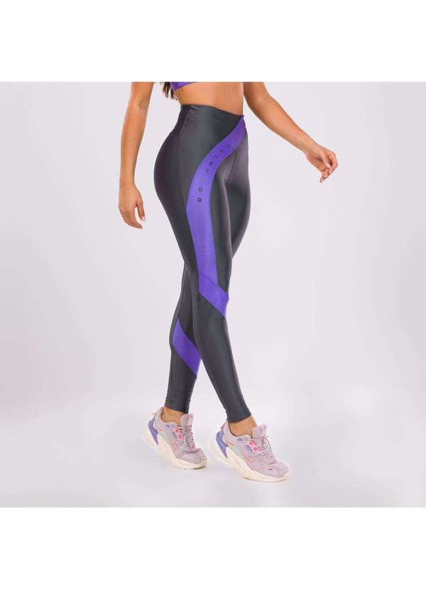 Donna Carioca - Legging Dopamine Cinza Clip Platinado com Estampa Emborrachada Cinza 3