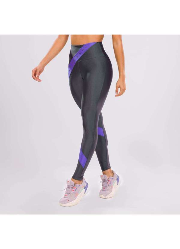 Donna Carioca - Legging Dopamine Cinza Clip Platinado com Estampa Emborrachada Cinza 4